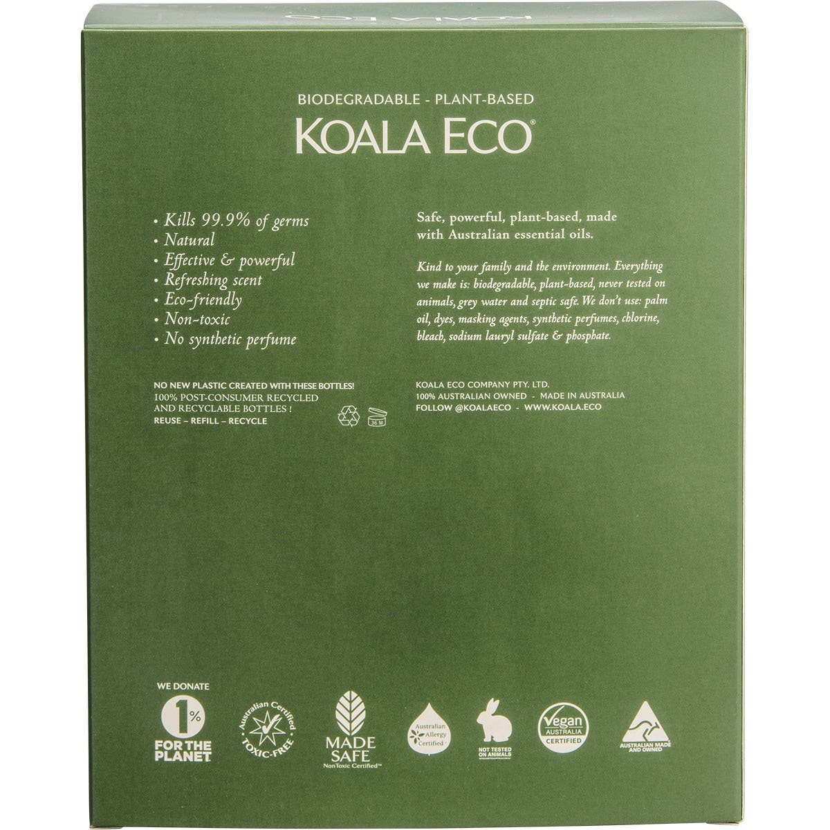 KOALA ECO Hand Wash & Body Lotion Gift Pack Rosalina & Peppermint 2