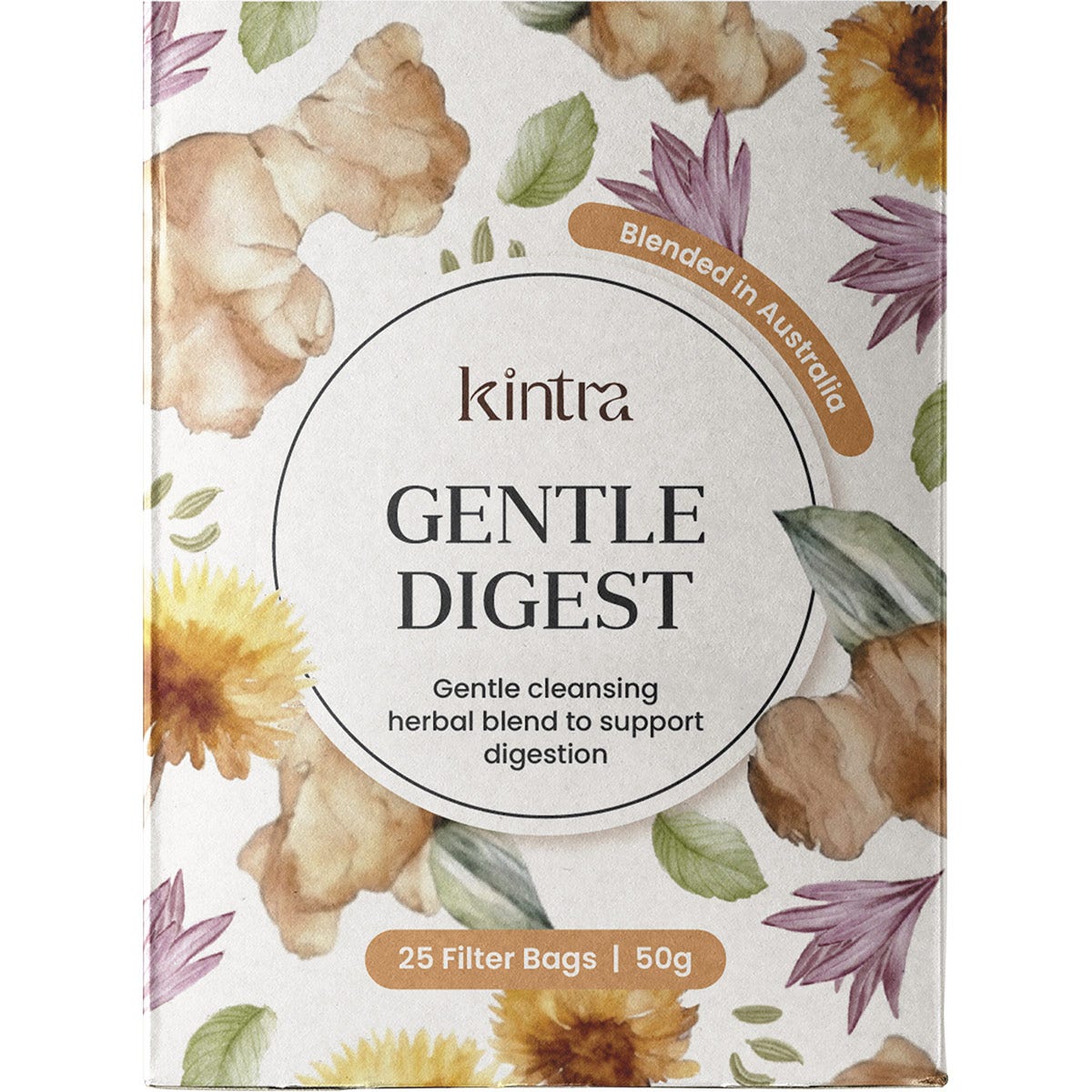 Kintra Foods Herbal Tea Bags Gentle Digest 25pk