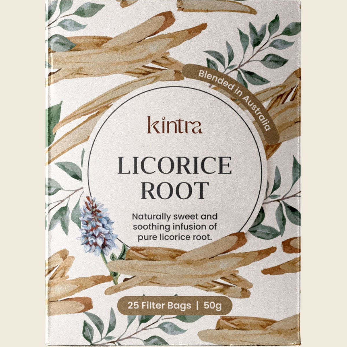 Kintra Blends Herbal Tea Bags Licorice Root 25pk