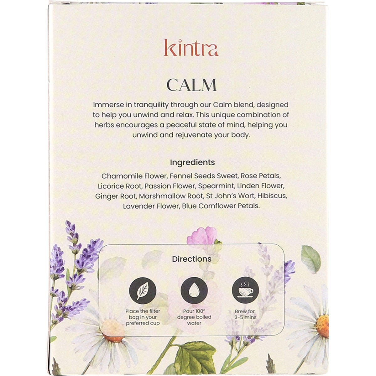 KINTRA FOODS Herbal Tea Bags Calm & Relax 25