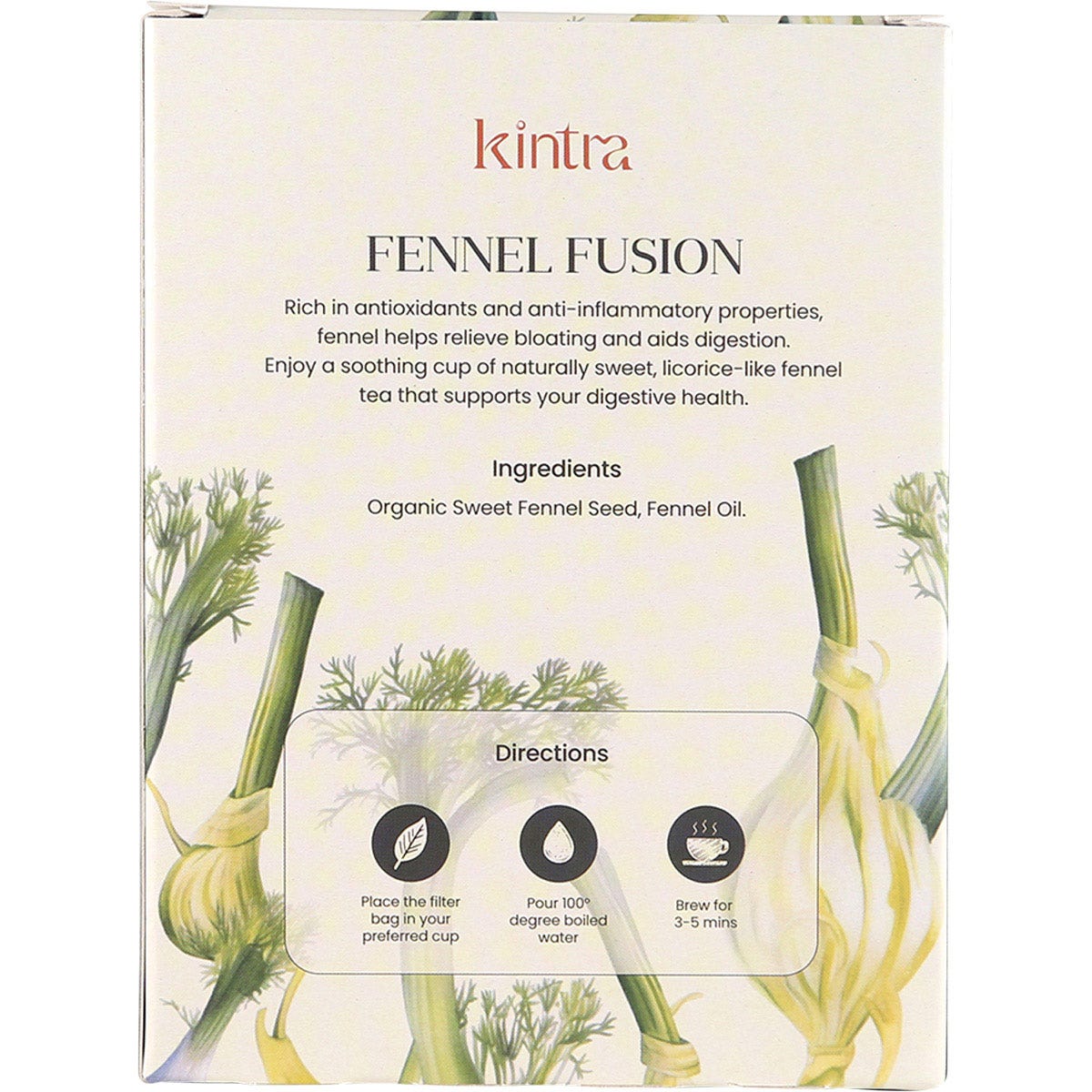 KINTRA FOODS Herbal Tea Bags Fennel Fusion 25