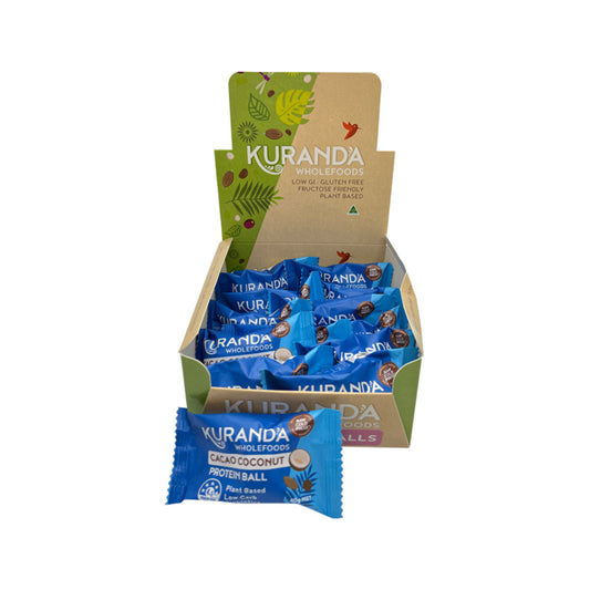 Kuranda Wholefoods Protein Ball Cacao Coconut 40g(Pack of 12)