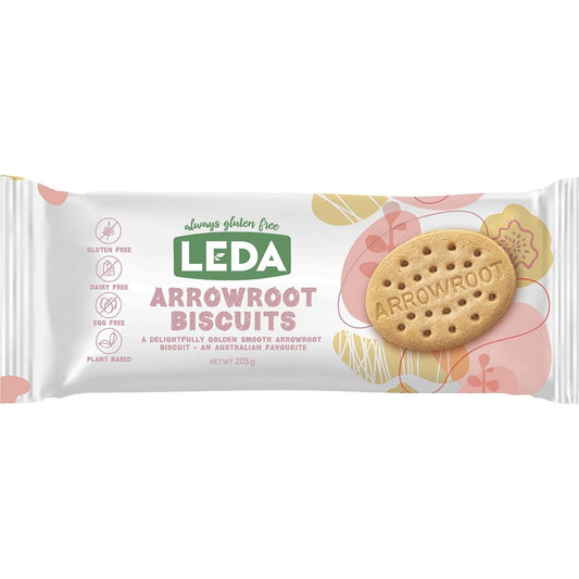 Leda Arrowroot Cookie 205g (Pack of 8)