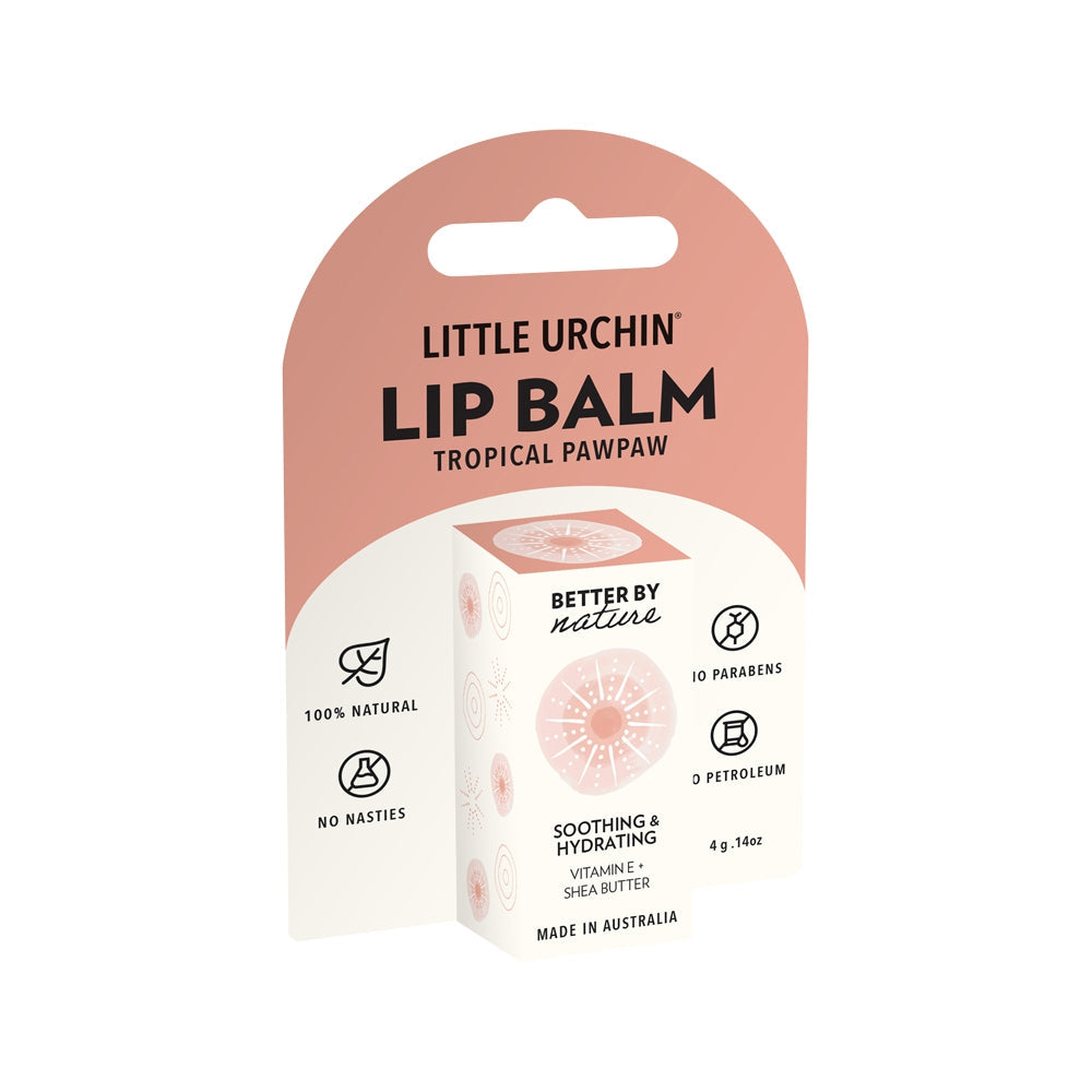 Little Urchin Lip Balm Tropical Pawpaw 4g