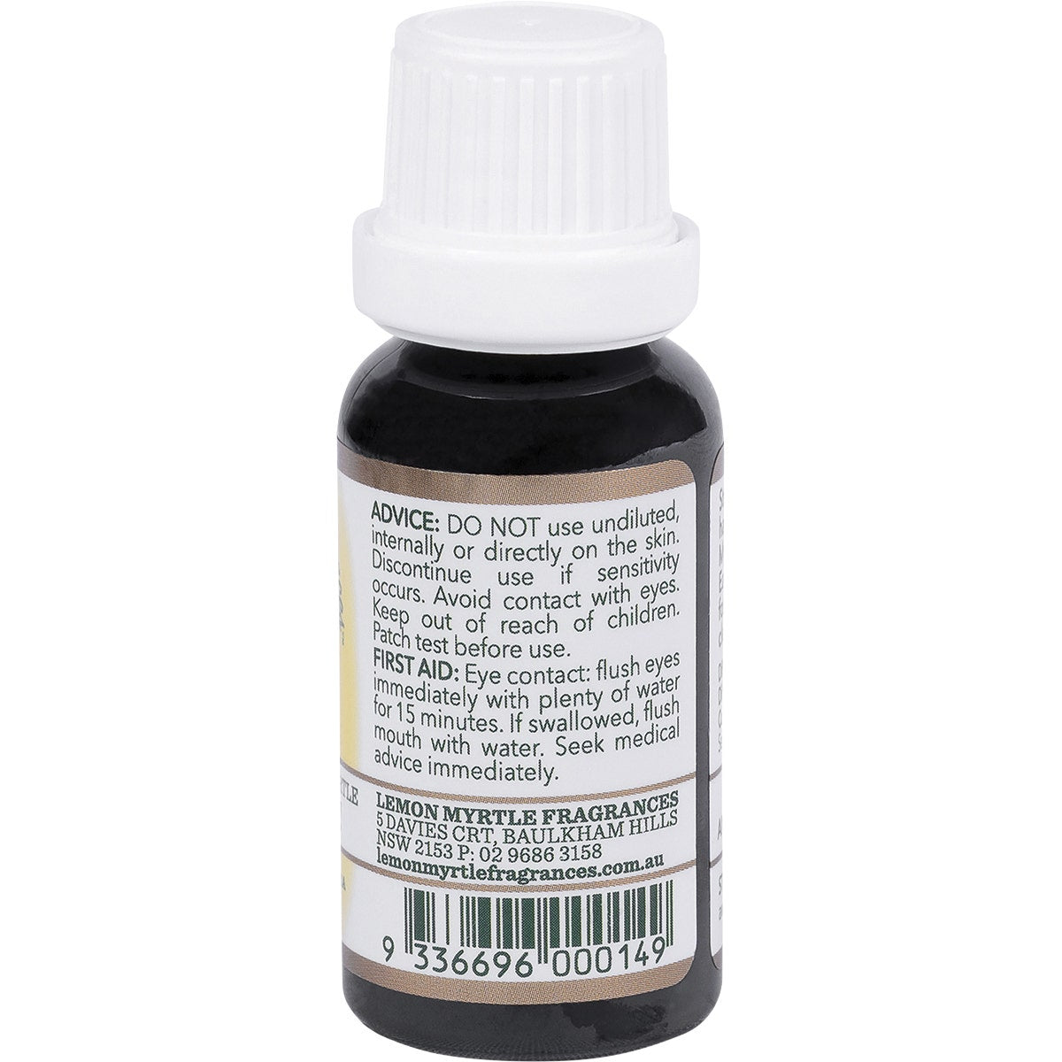 LEMON MYRTLE FRAGRANCES Essential Oil (100%) 20ml