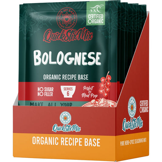 Love My Earth Quick Stix Mix Organic Recipe Base Bolognese 10x45g