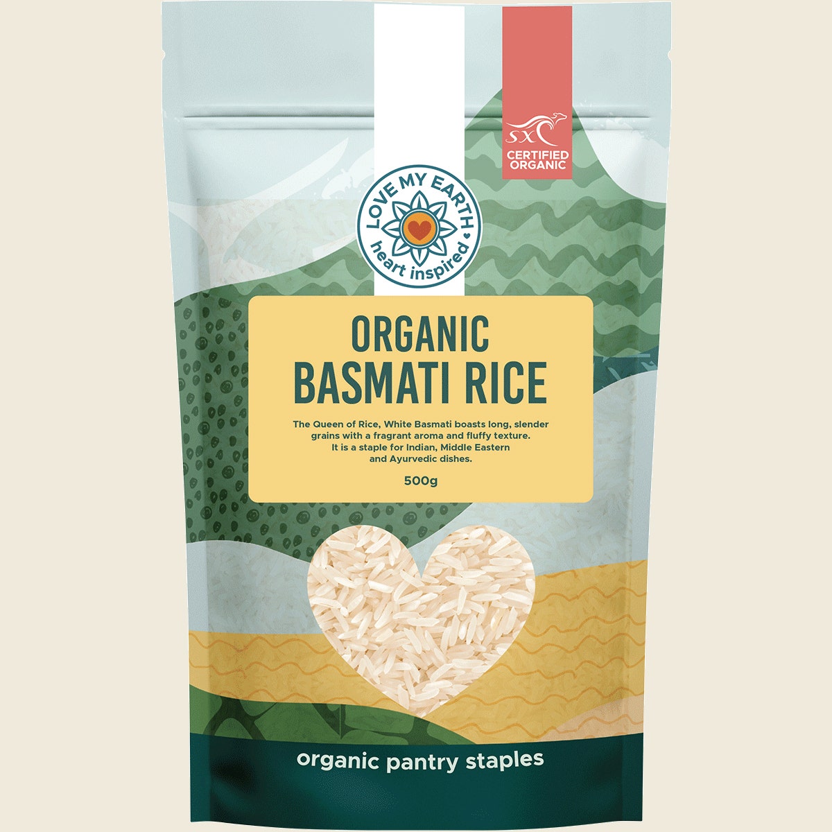 Love My Earth Organic Basmati Rice 500g