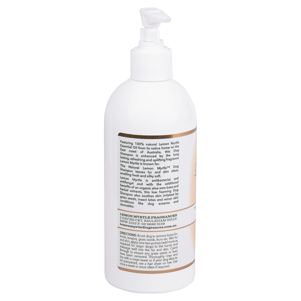 Lemon Myrtle Fragrances Dog Shampoo 500ml