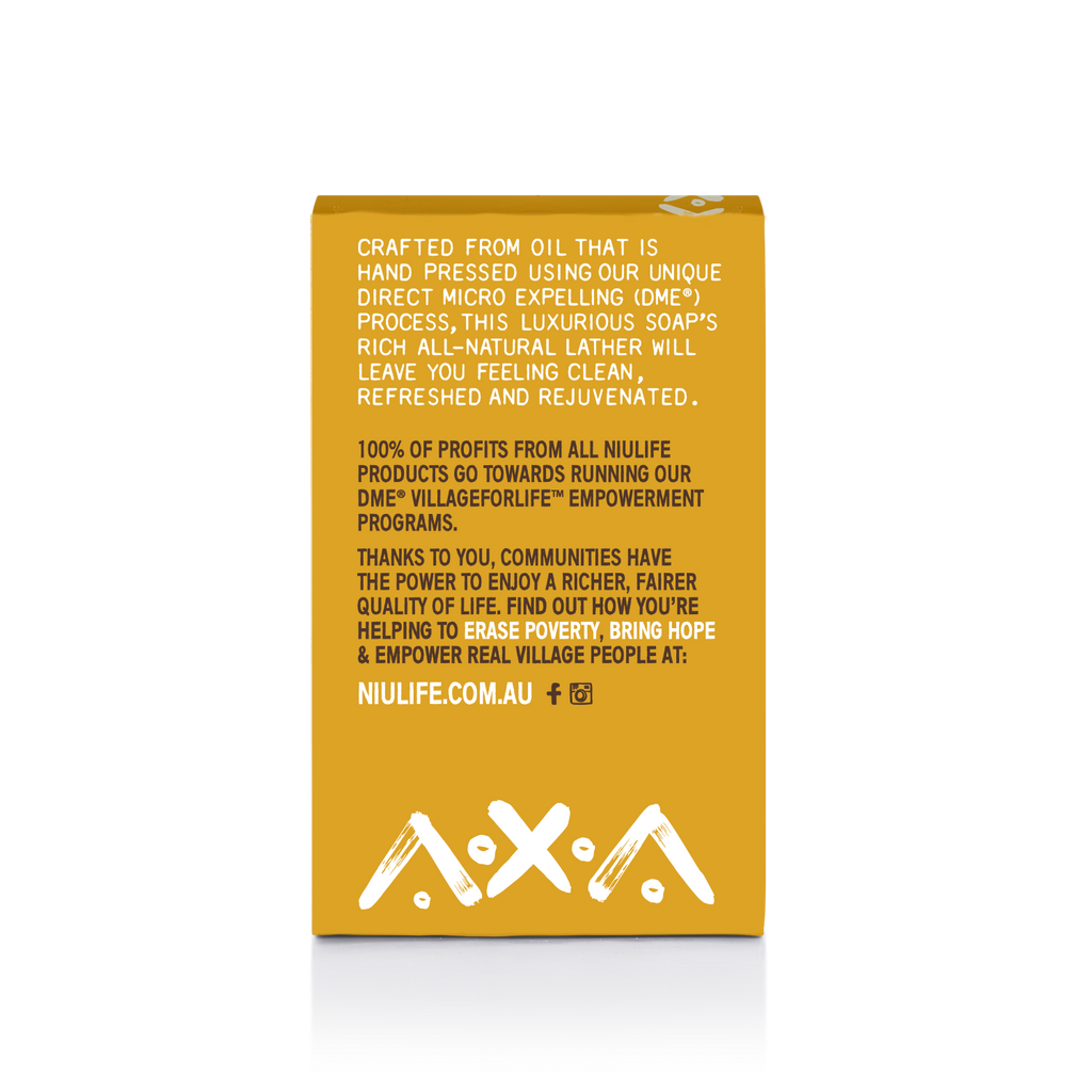 NIULIFE Coconut Oil Soap Lemon Charcoal 100g