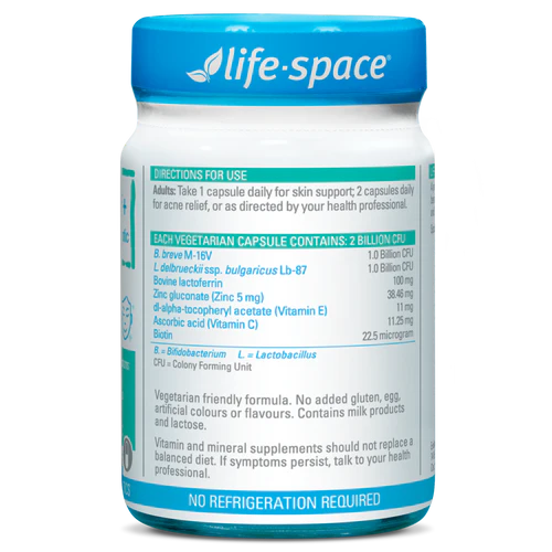 Life Space Acne Relief + Skin Rebalance 30 Capsules