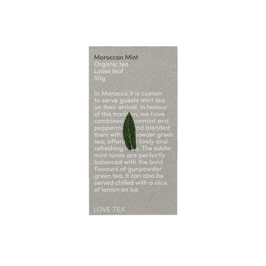 Love Tea Organic Moroccan Mint Tea Loose Leaf 50g