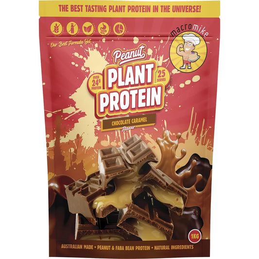 Macro Mike Peanut Plant Protein Chocolate Caramel 1kg