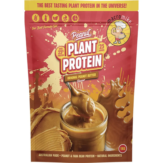 Macro Mike Peanut Plant Protein Original Peanut Butter 1kg