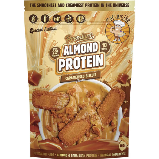 Macro Mike Premium Almond Protein Caramelised Biscuit 400g