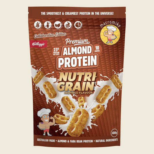 Macro Mike X Kellogg's Premium Almond Protein Nutri-grain Inspired 400g