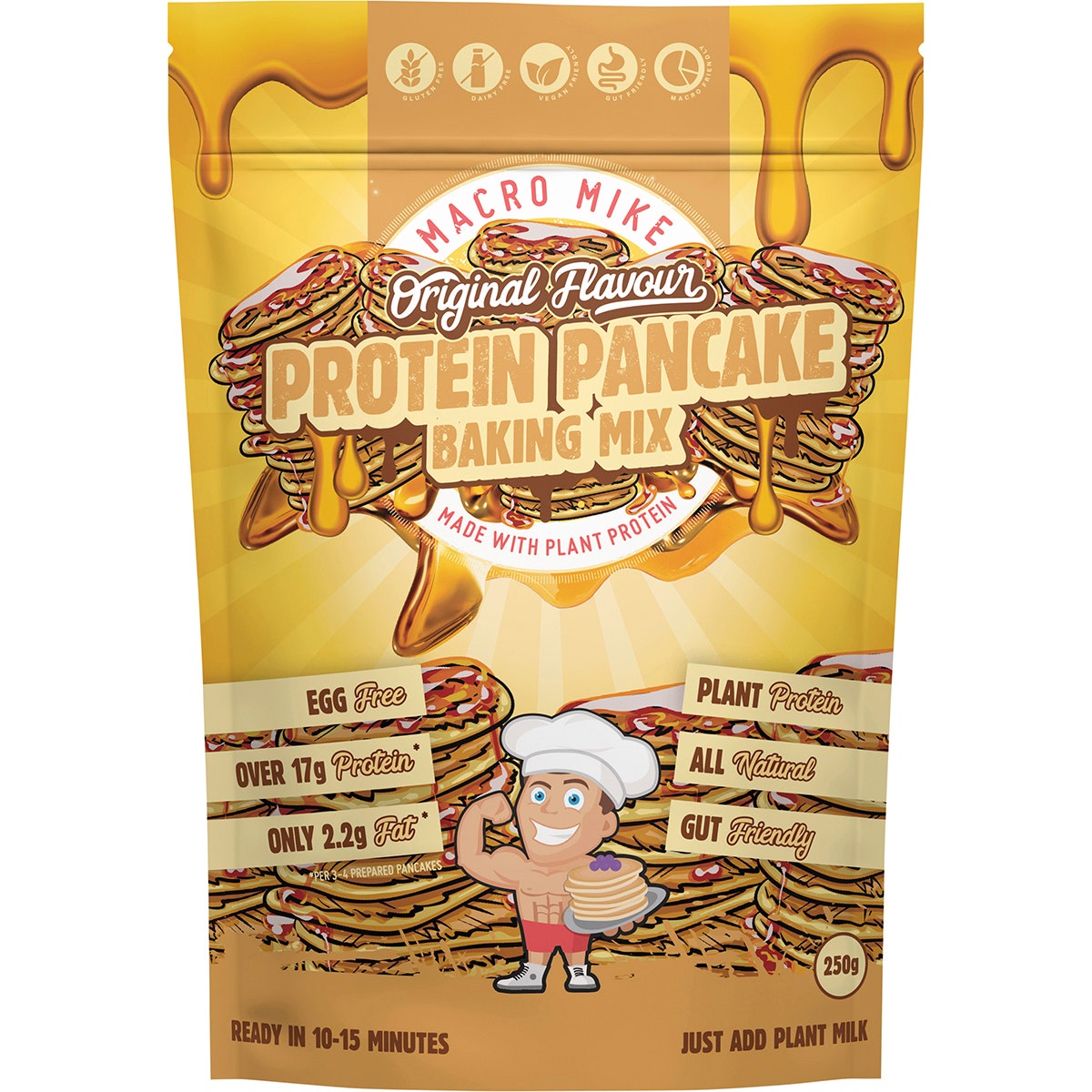 MACRO MIKE Almond Protein Pancake Baking Mix 300g