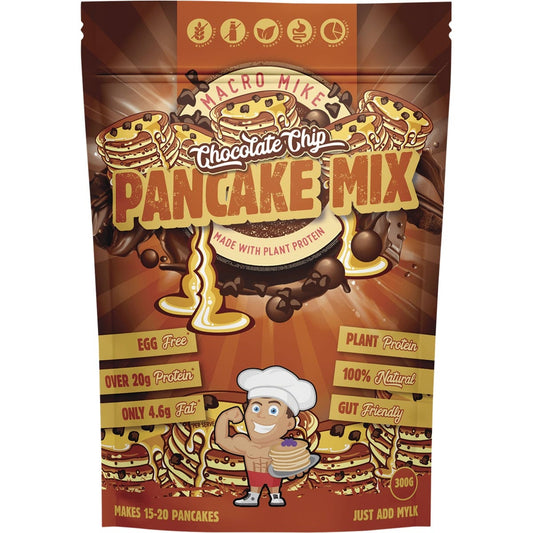 MACRO MIKE Pancake Baking Mix - Almond Protein Chocolate Chip - 300g