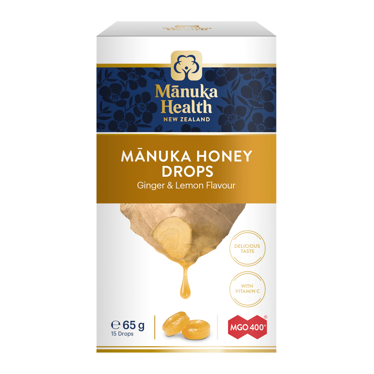 Manuka Health Lozenges Lemon&Ginger MGO400+ 15s