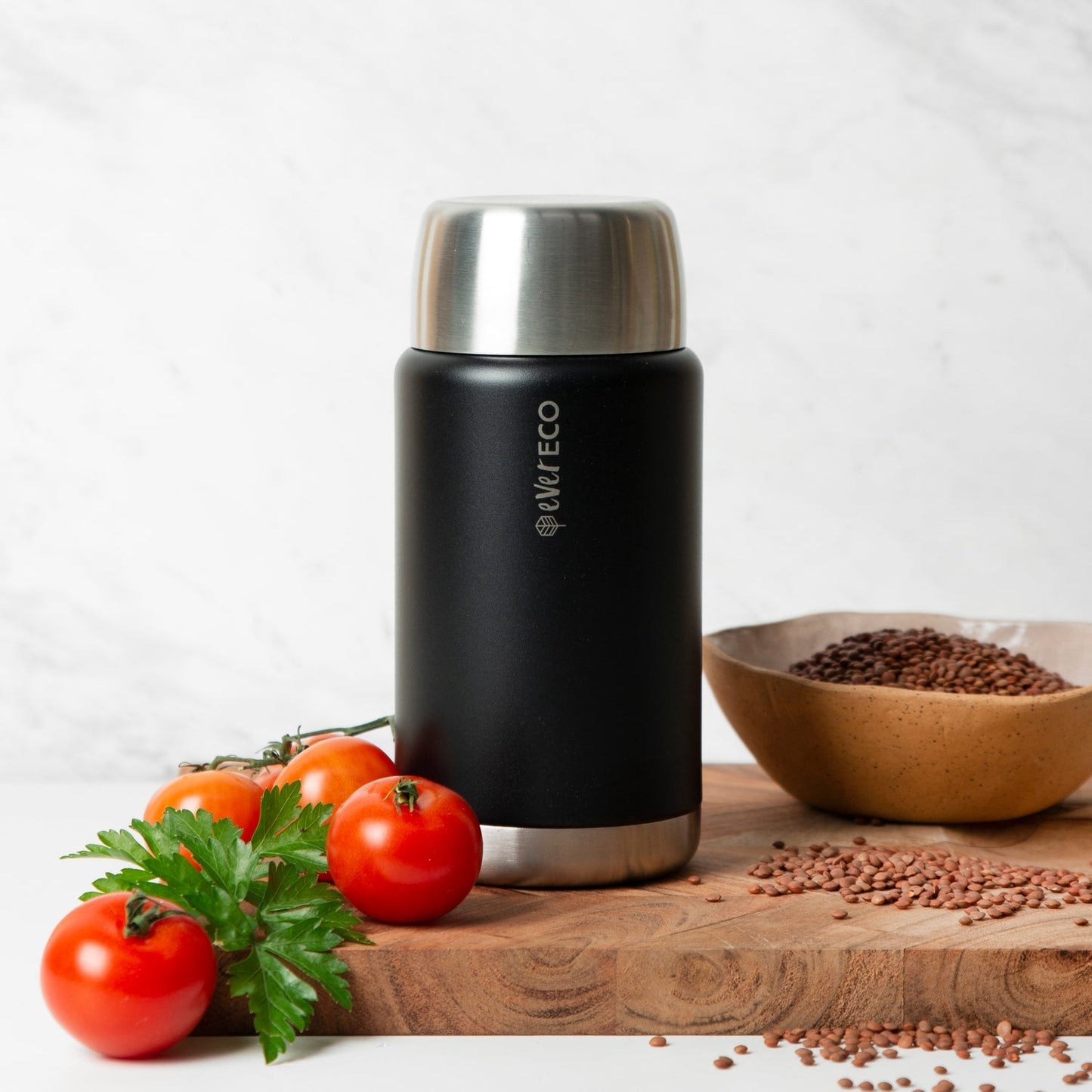 EVER ECO Insulated Stainless Steel Food Jar Onyx 800ml
