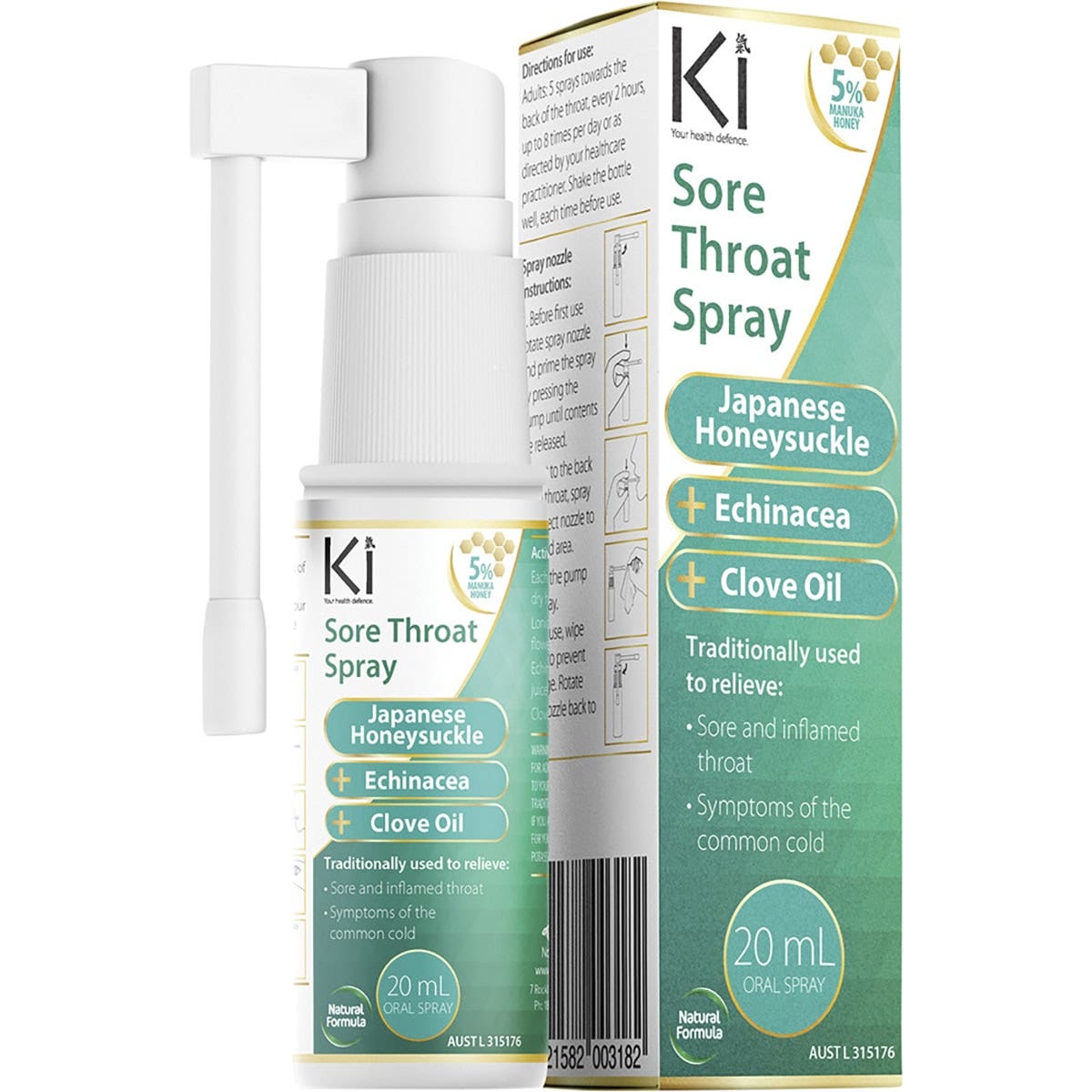 MARTIN & PLEASANCE Ki Sore Throat Spray 20ml
