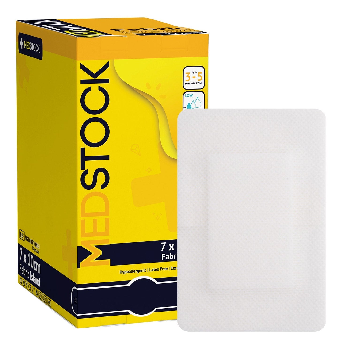 Medstock Fabric Island Dressing 7cm x 10cm 100 Pack