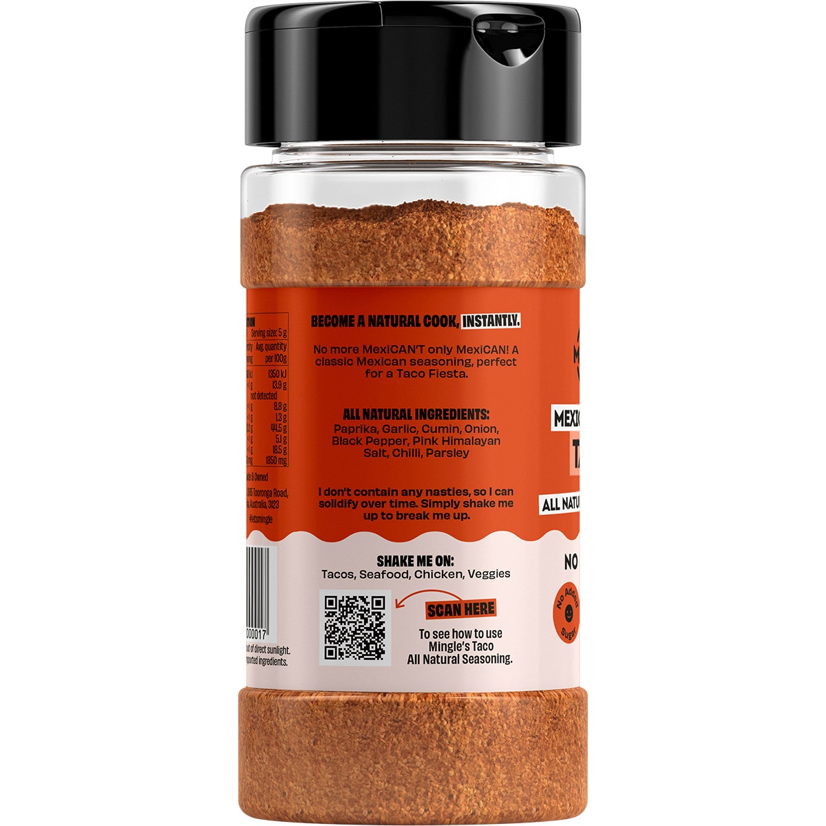 Mingle Mexican Fiesta Taco All Natural Seasoning 130g