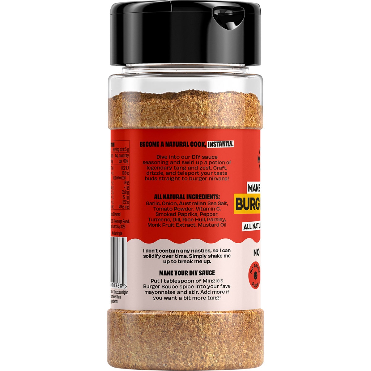 Mingle Burger Sauce All Natural Seasoning 140g