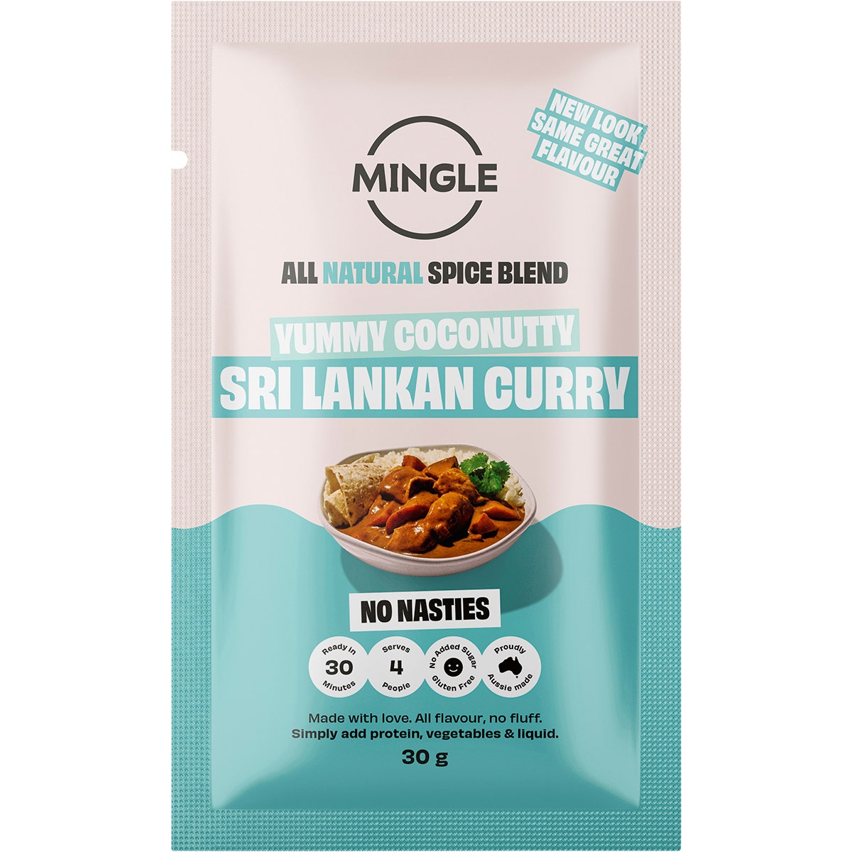 MINGLE Natural Seasoning Blend Sri Lankan Curry 12x30g