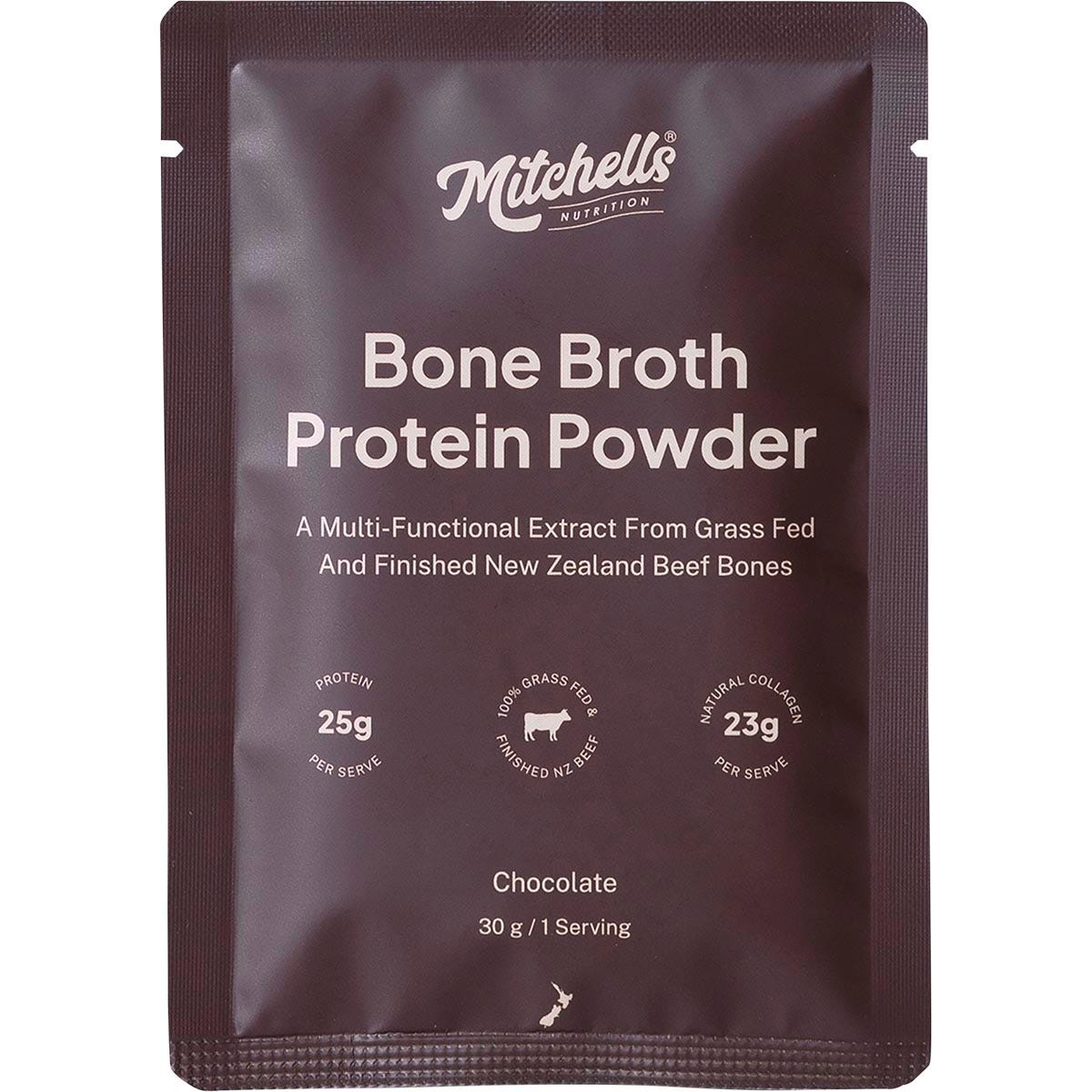 Mitchells Nutrition Bone Broth Protein Powder Chocolate 10x30g