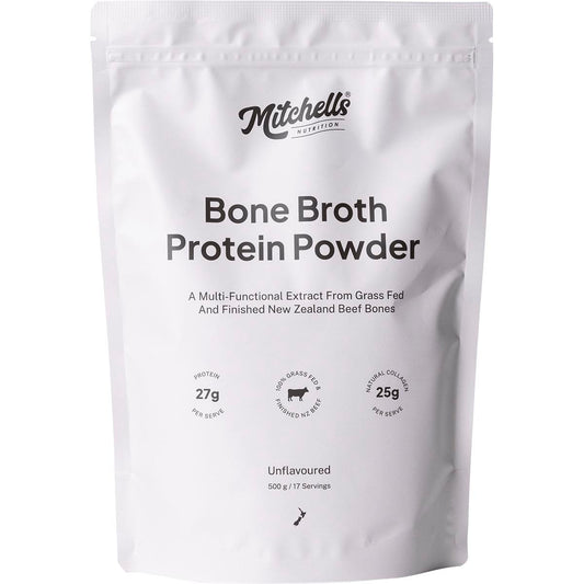 Mitchells Nutrition Bone Broth Protein Powder Unflavoured 500g