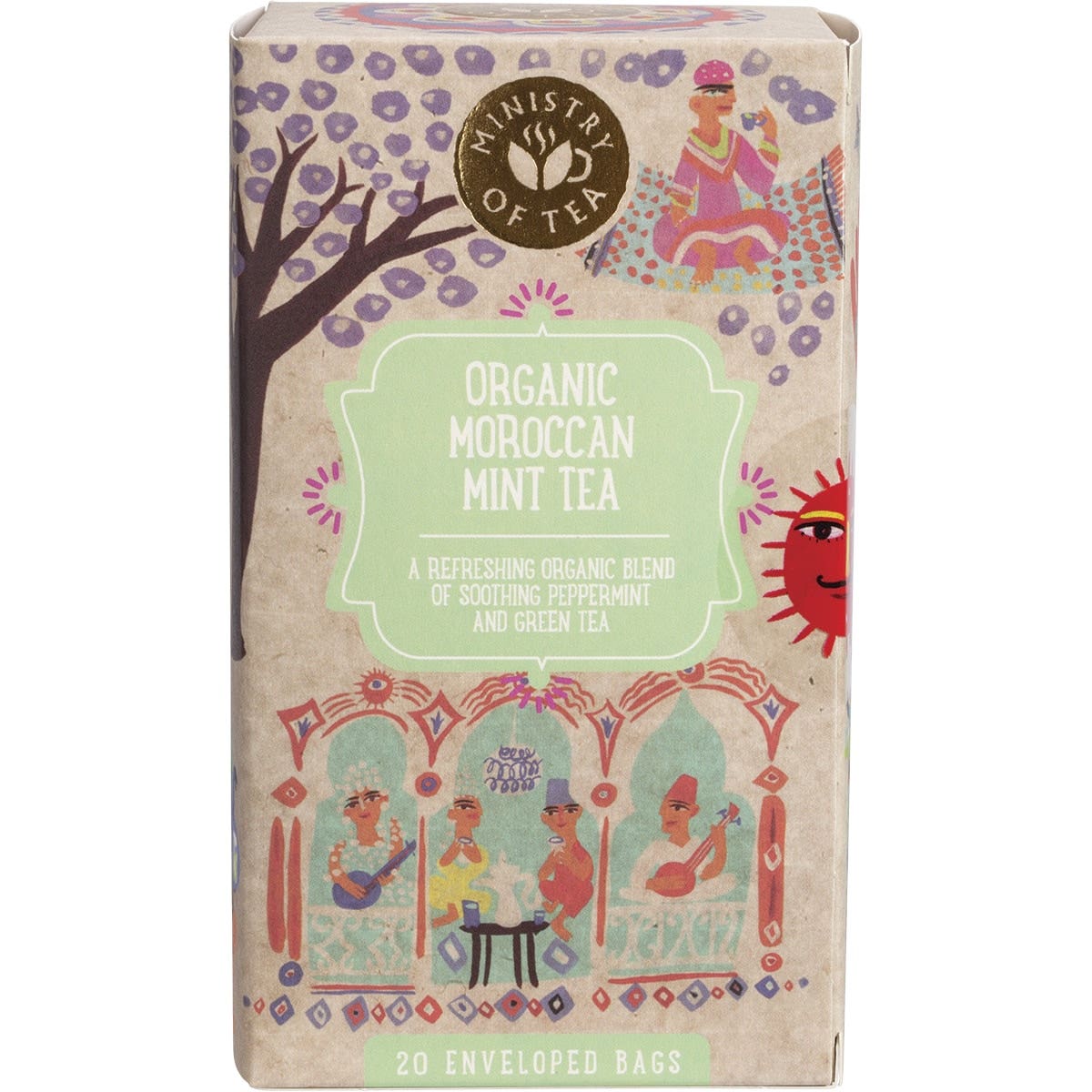 MINISTRY OF TEA Herbal Tea Bags Moroccan Mint Tea 20