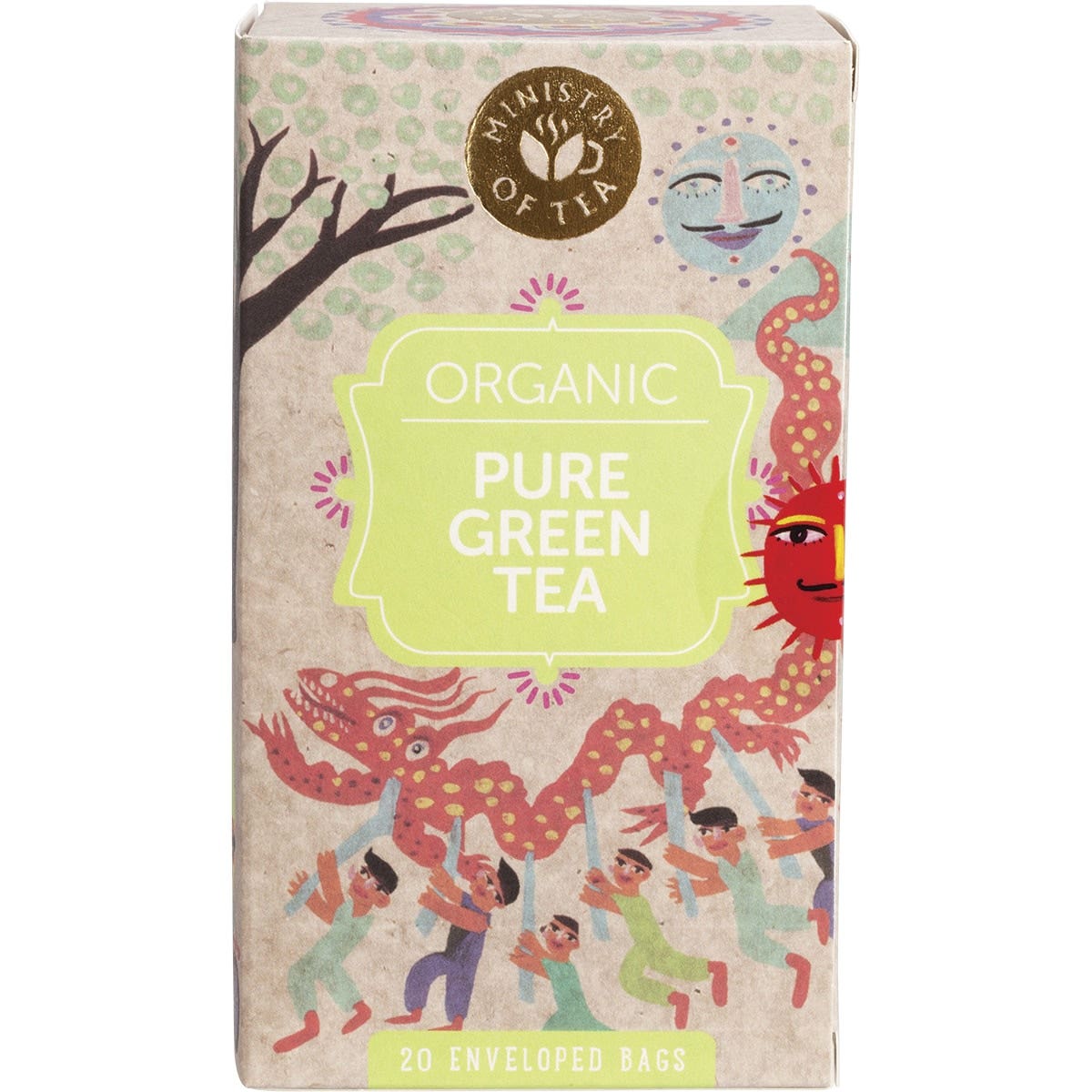MINISTRY OF TEA Herbal Tea Bags Pure Green Tea 20