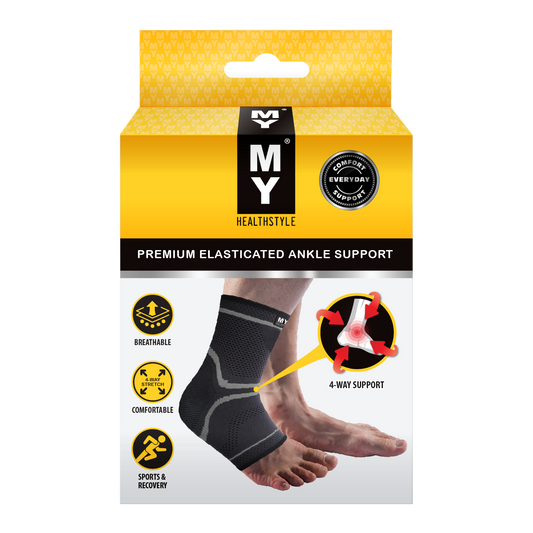 MY Premium Elasticated Ankle Support Large