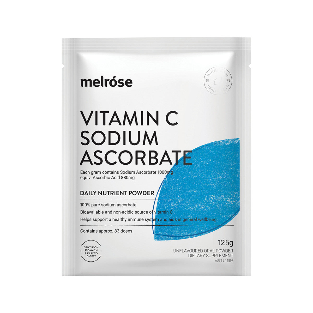 Melrose Vitamin C Sodium Ascorbate Oral Powder Sachet 125g(Pack of 8)