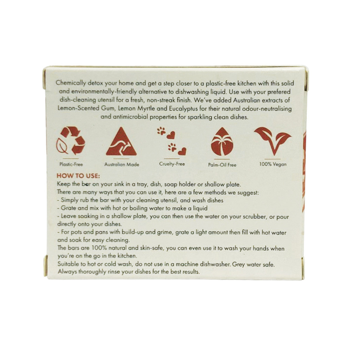 Minimal Essentials Dishwashing Block with Lemon Scented Gum & Eucalyptus 150g