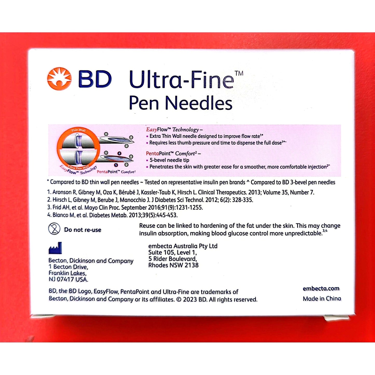 BD Ultra-Fine Pen Needle 31g x 5mm 7 Pack