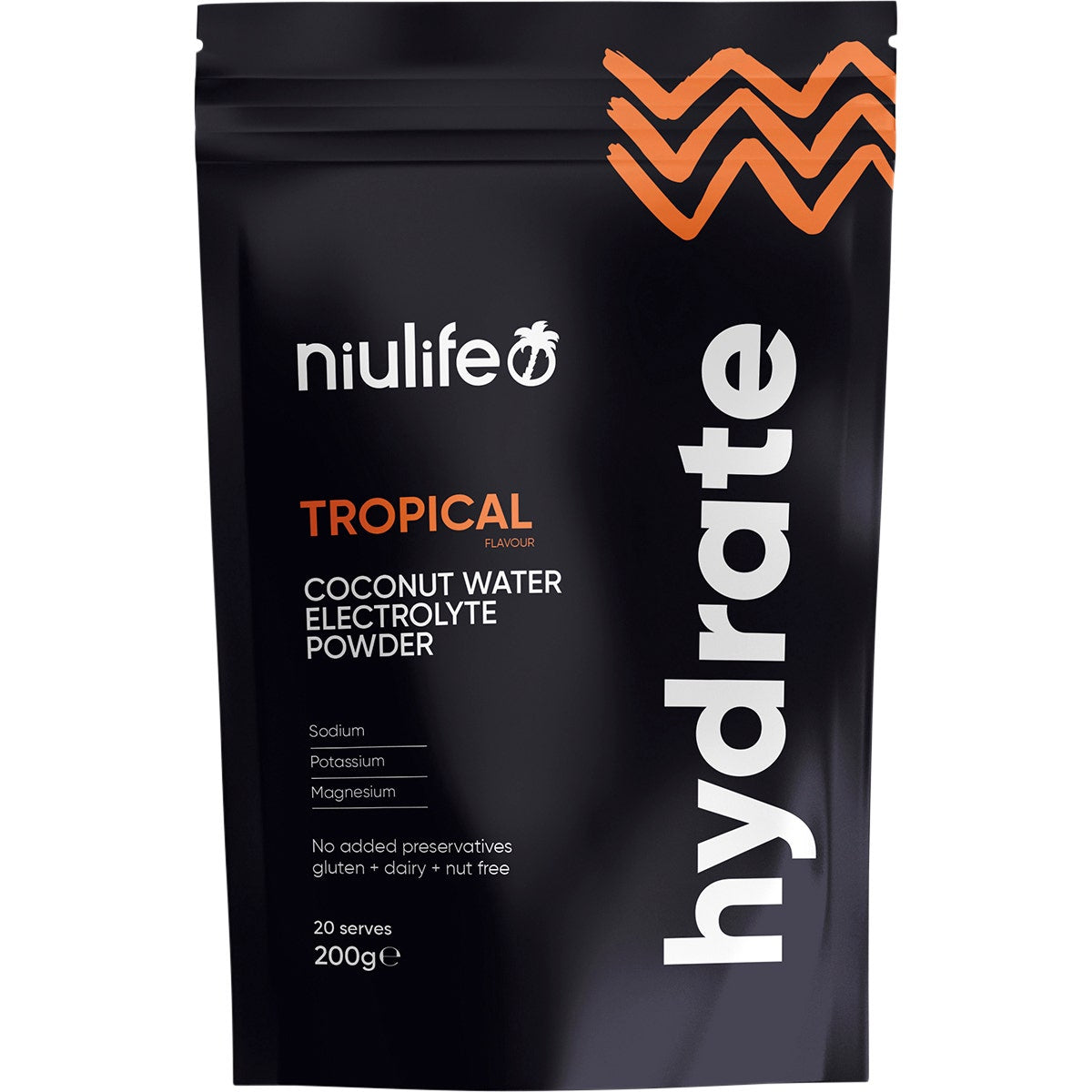 Niulife Hydrate Electrolyte Powder Tropical 200g