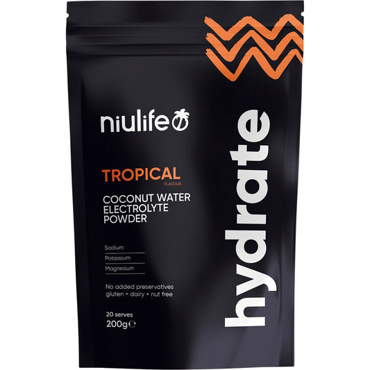 Niulife Hydrate Electrolyte Powder Tropical 200g