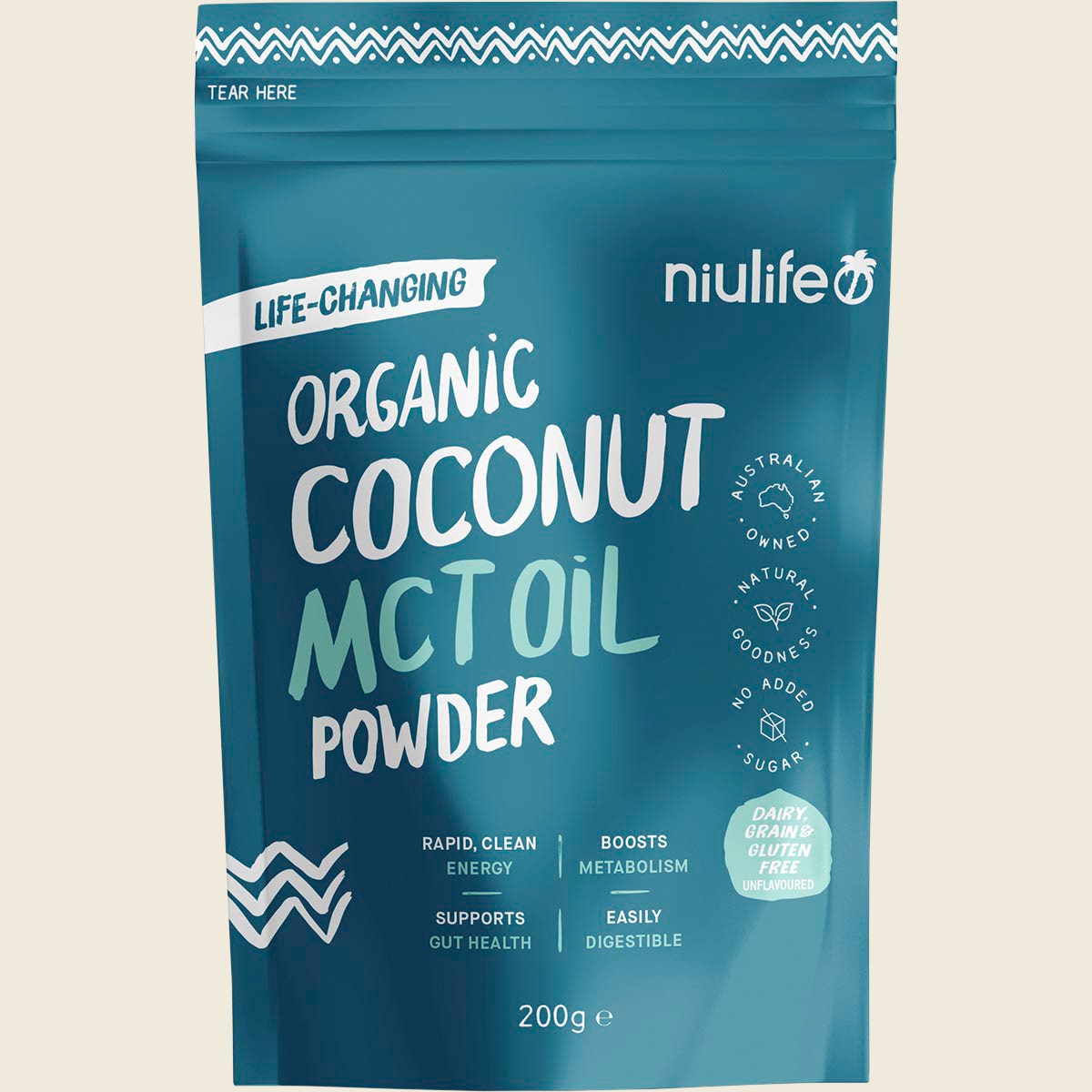 Niulife Organic Coconut MCT Oil Powder 200g