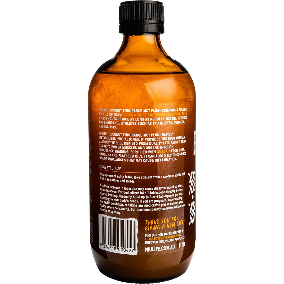 NIULIFE Coconut MCT Plus+ Endurance 500ml