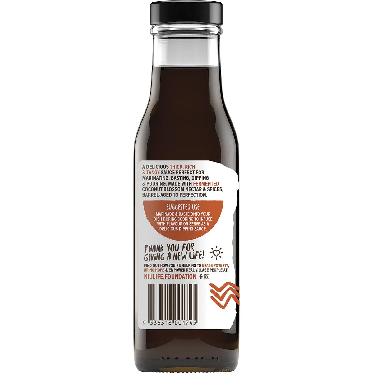NIULIFE Organic Coconut Amino Sauce Extra Thick BBQ 250ml