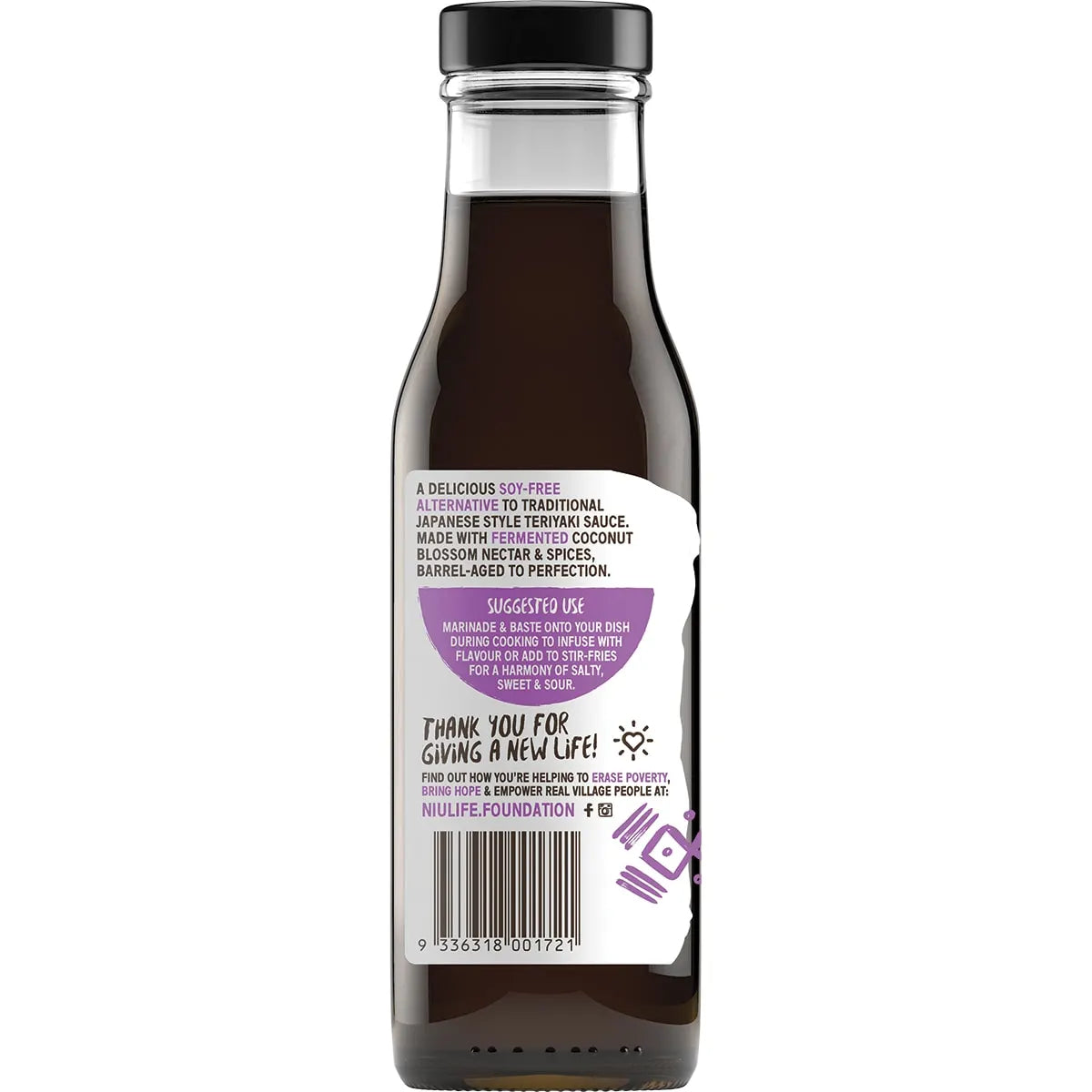 NIULIFE Organic Coconut Amino Sauce Extra Thick Teriyaki 250ml