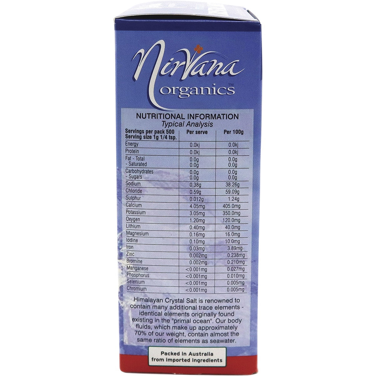 NIRVANA Himalayan Salt Fine 500g