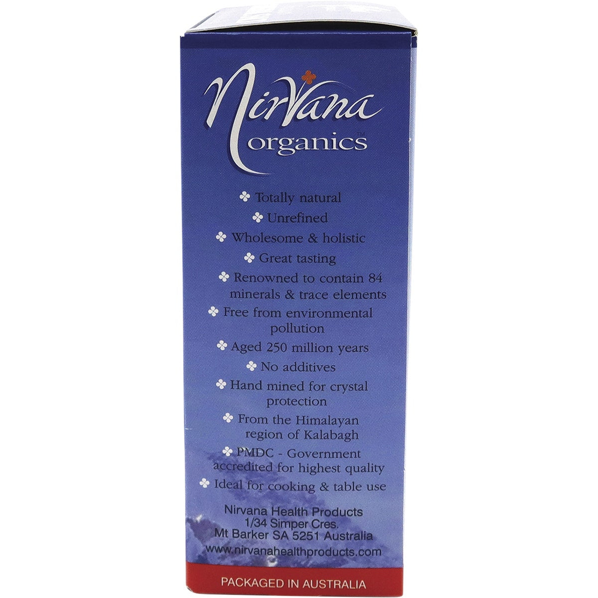 Nirvana Organics Himalayan Crystal Salt Fine 500g