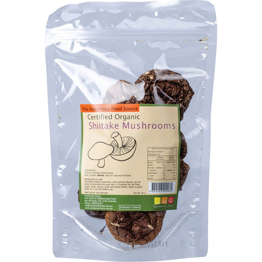NUTRITIONIST CHOICE Shiitake Mushrooms 40g
