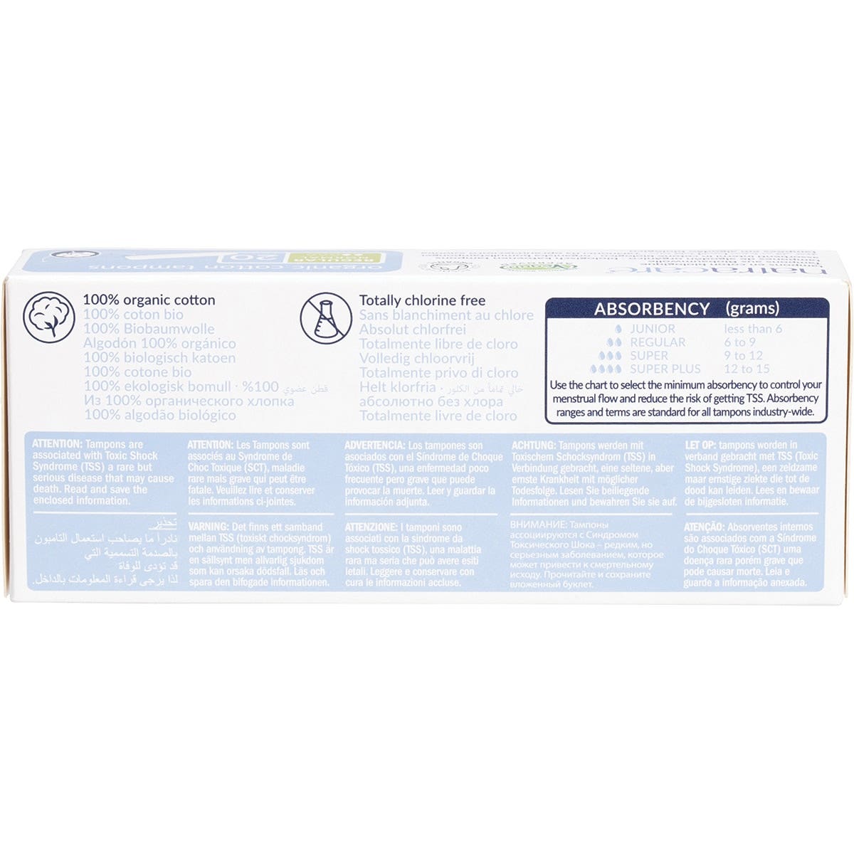 NATRACARE Tampons (Non-Applicator) Regular 20