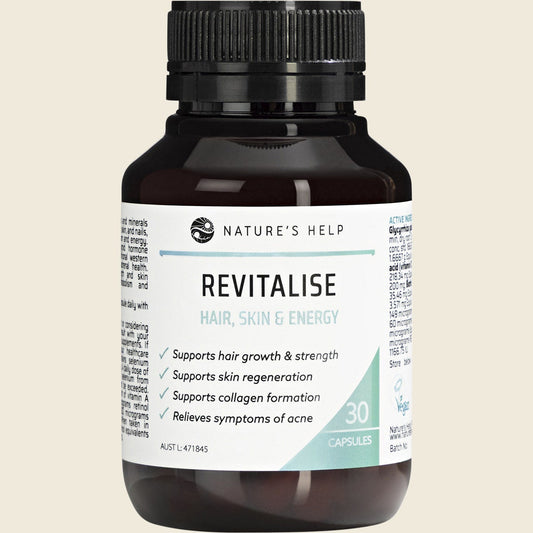 Nature's Help Revitalise Hair, Skin & Energy 30 Caps