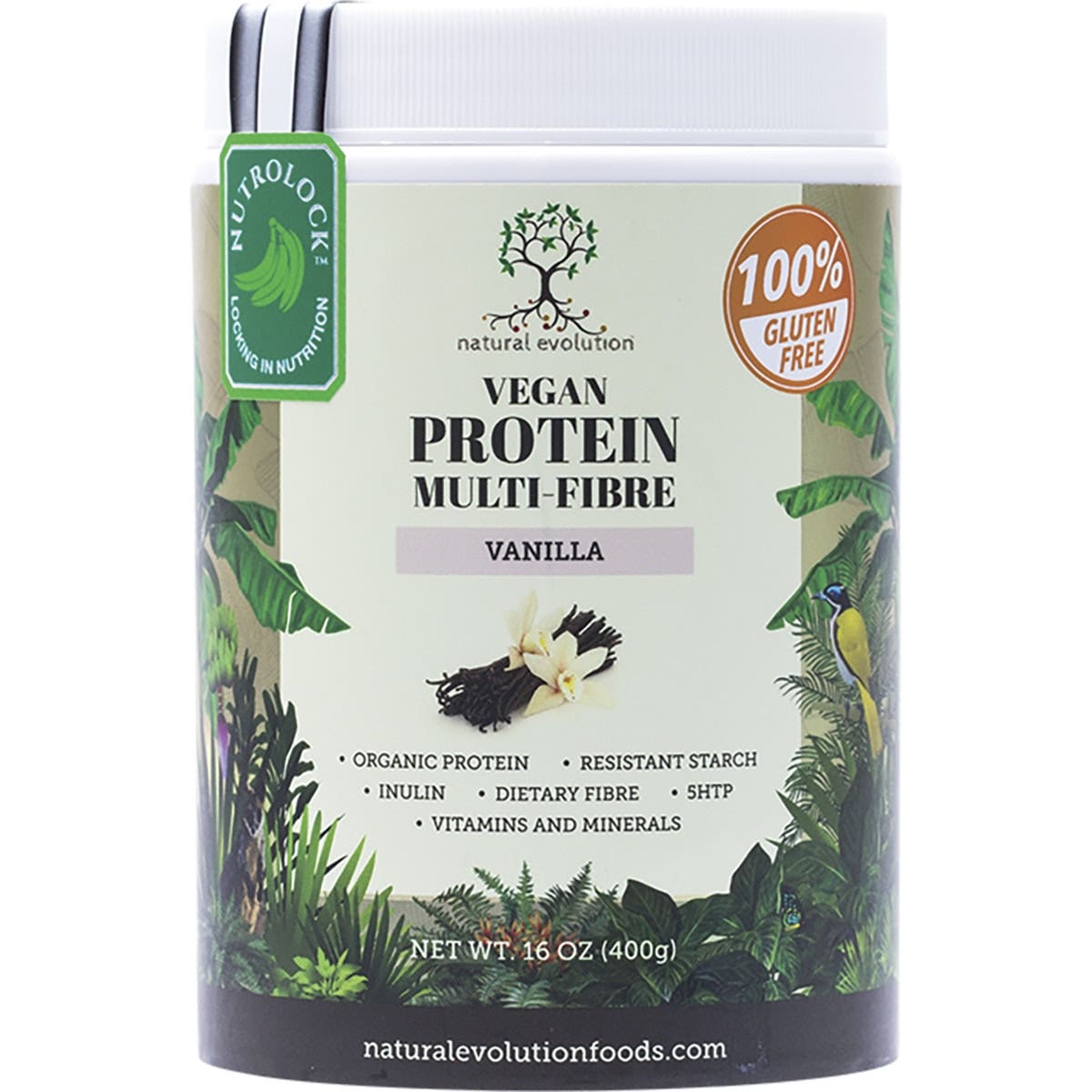 NATURAL EVOLUTION Vegan Protein Multi-Fibre Vanilla 400g