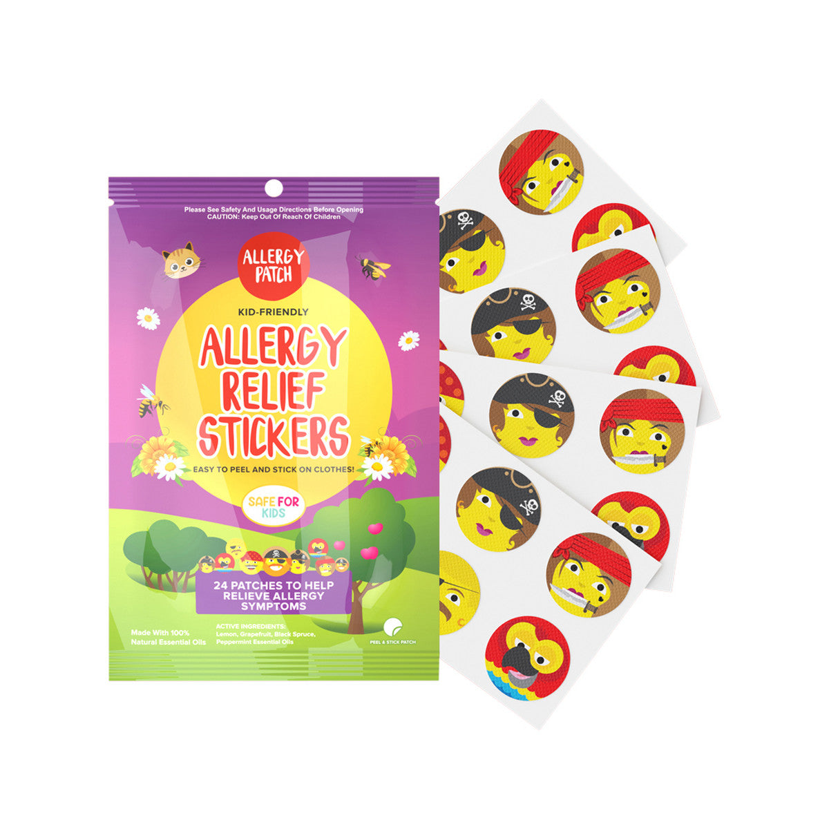The Natural Patch Co. AllergyPatch Organic Allergy Relief Stickers x 24 Pack