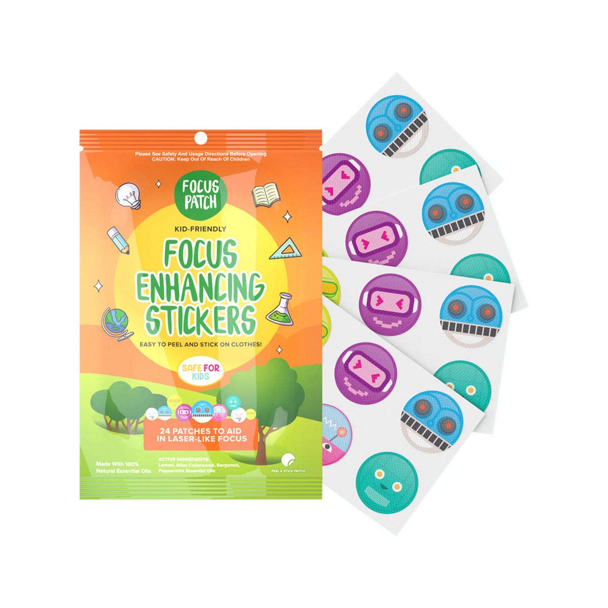 The Natural Patch Co. FocusPatch Organic Focus Enhancing Stickers x 24 Pack